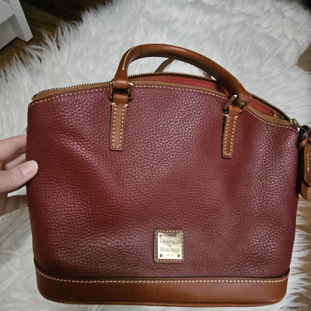 Dooney & Bourke Burgundy Leather Handbag (SOLD)